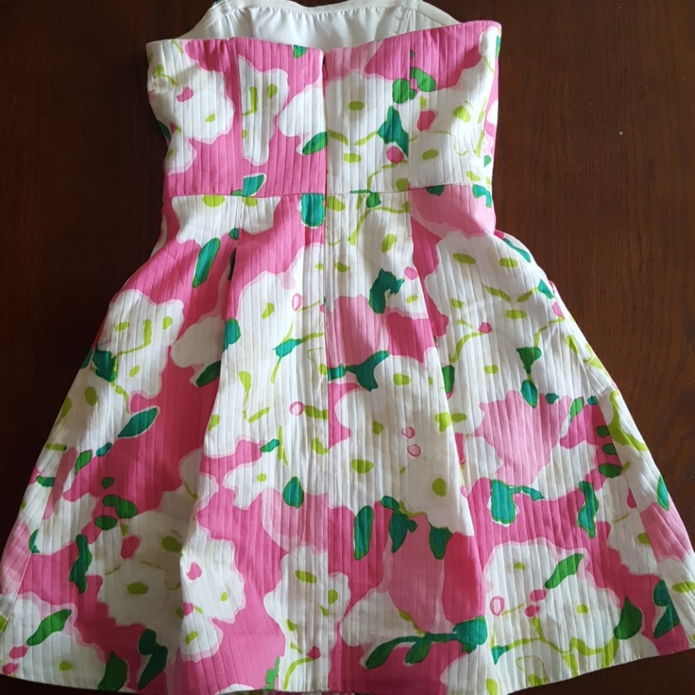 《 Lilly Pulitzer 》Strapless Blossom Dress - Picture 4 of 5